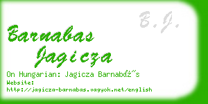 barnabas jagicza business card